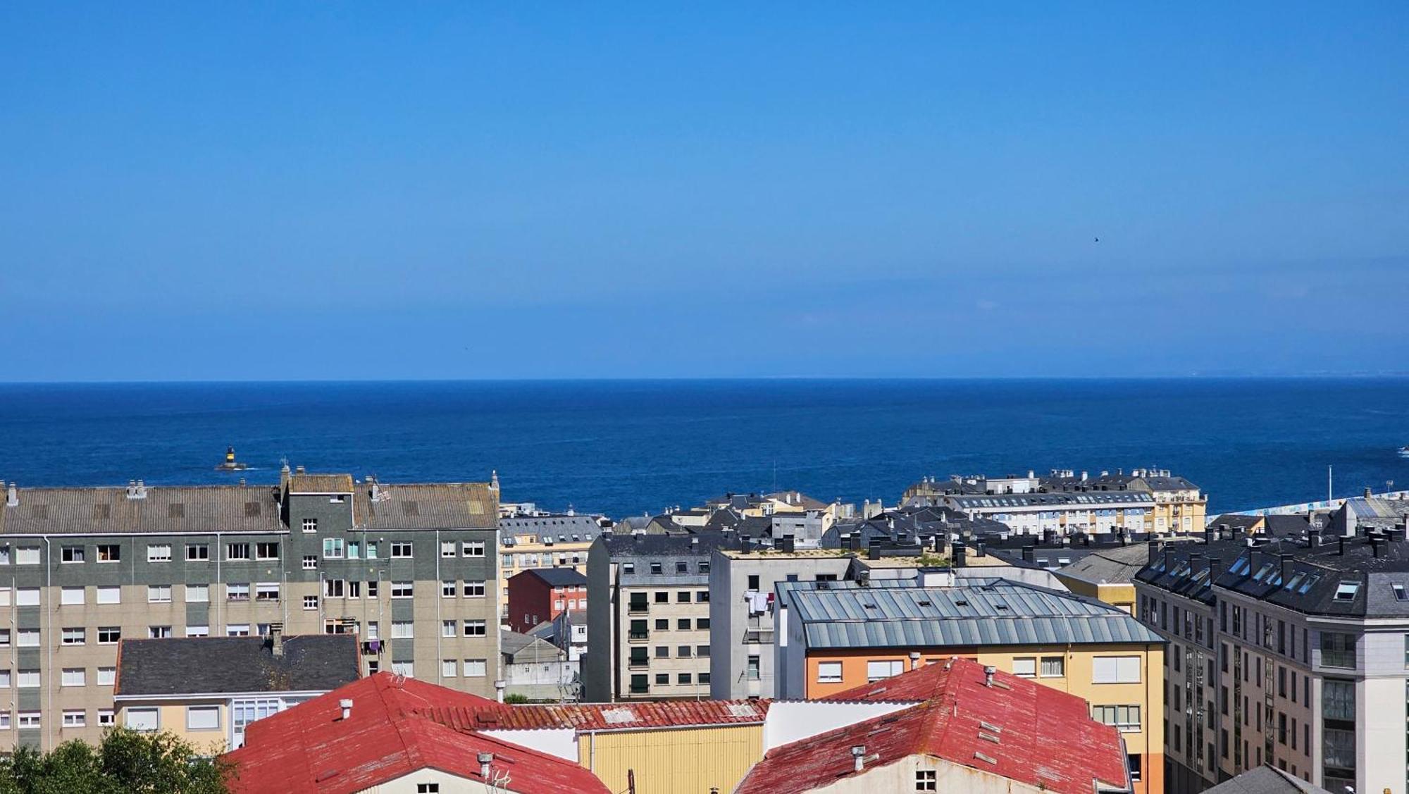 Apartamento Faro Burela Bagian luar foto